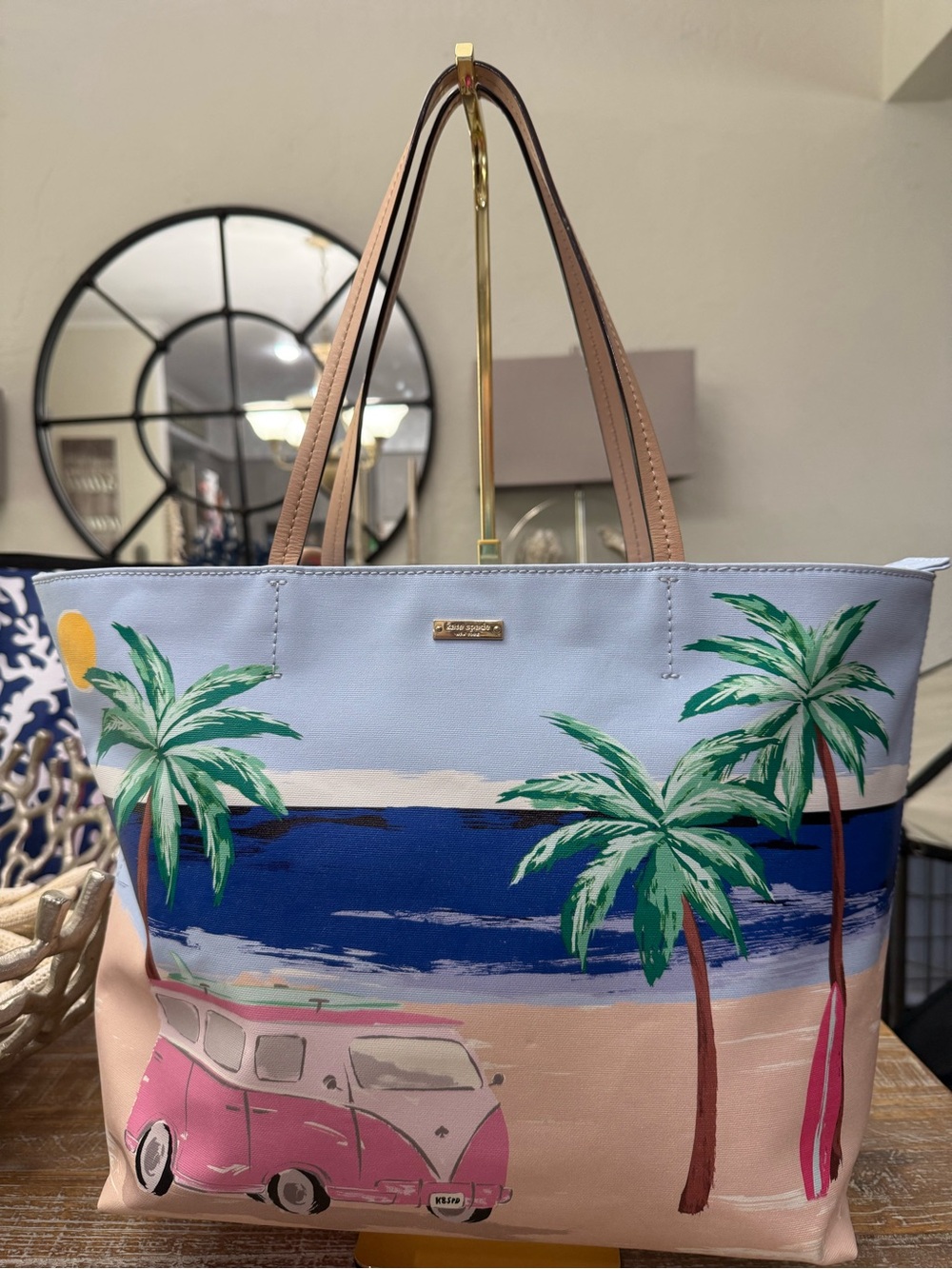 Kate Spade Hallie Tote “California Dreaming Surf” Tote; Special Edition Release